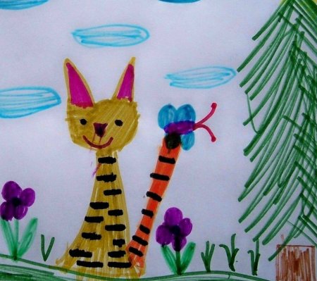 Рисование в детском саду домашние животные