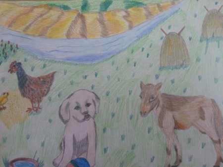 Рисунок на тему Мои любимые животные