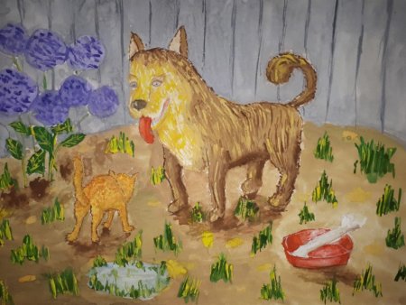 Детские рисунки собак