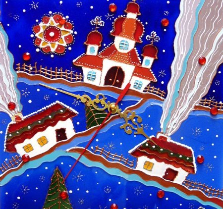 Новогодние рисунки красками