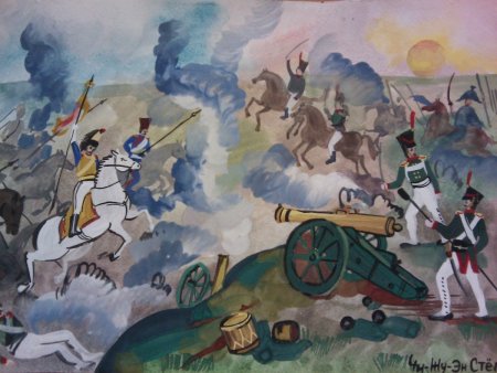 Русское поле. Бородино. Портрет. Батальный Жанр.