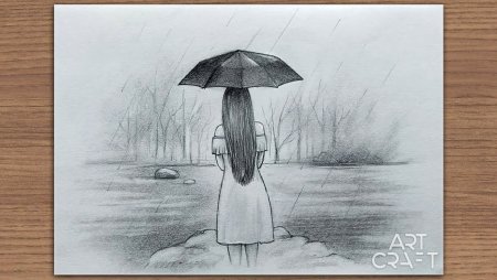 Дождь карандашом