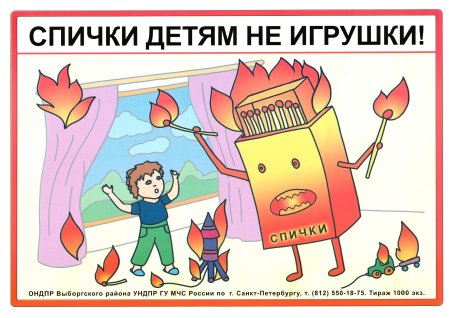 Спички детям не игрушка