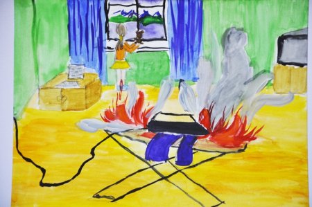 Рисунок на тему огонь