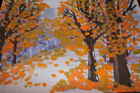 Рисование в подготовительной группе на тему осень