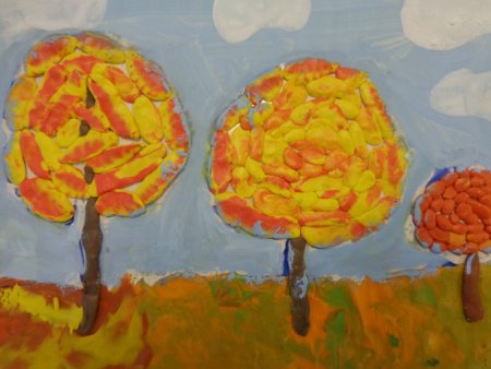 Лес точно Терем расписной Лыкова аппликация