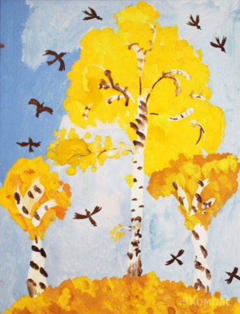 Рисование в старшей группе на тему осень