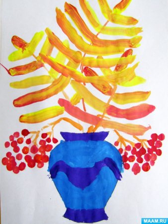 Рисование осенний лес в старшей группе