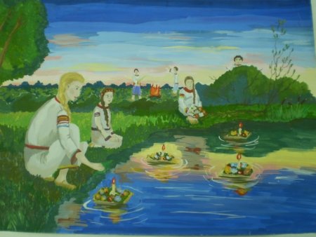 Летний праздник рисунок