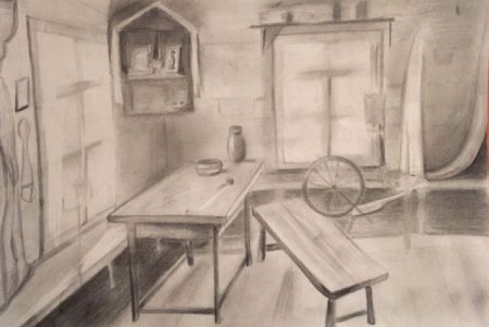 Приют спокойствия трудов и вдохновения что нарисовать