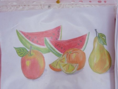 Рисунок овощи фрукты на тему здоровое питание