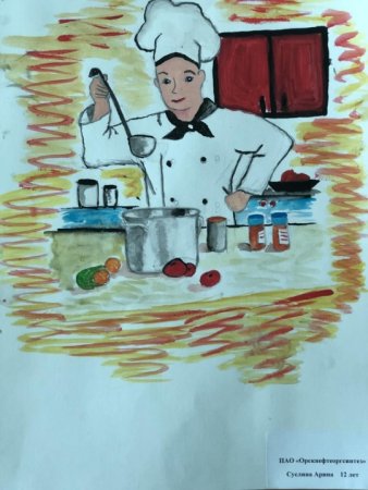 Рисунок на тему повар