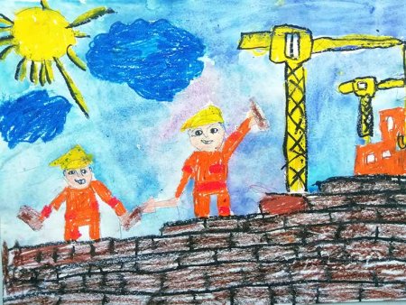 Рисунок на тему я в рабочие пойду