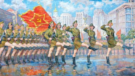 Парад Победы живопись