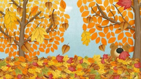 Рисование осенний листопад
