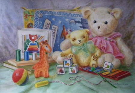 Натюрморт детские игрушки