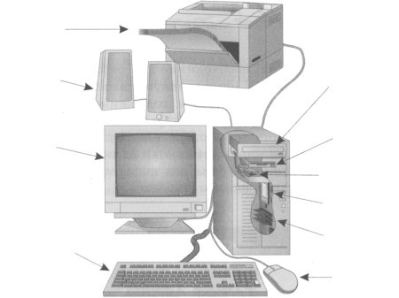 Системный блок схема Информатика