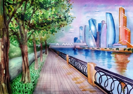 Город рисунок