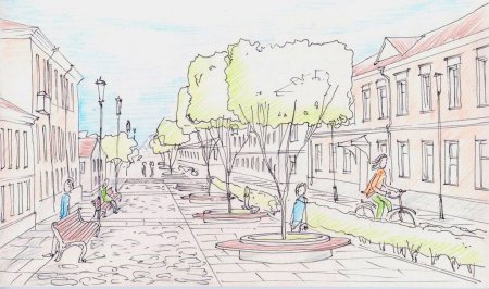 Улица рисунок