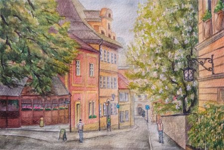 Нарисовать городской пейзаж