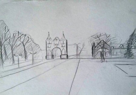 Городской пейзаж иллюстрация