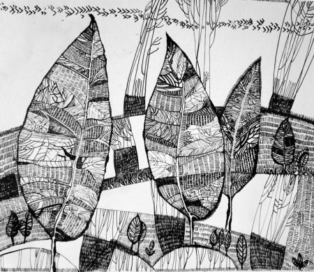 Декоративная графическая композиция