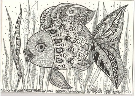 Уроки рисования гелевой ручкой