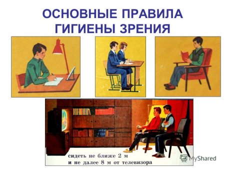 Памятка гигиена зрения 8 класс биология