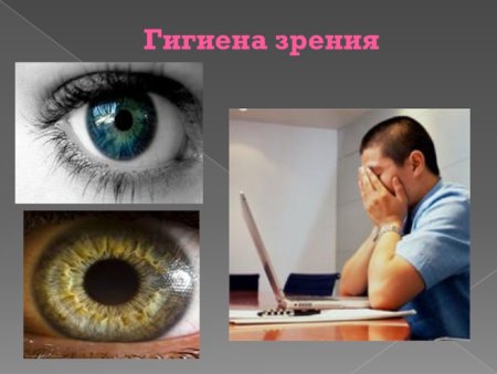 Личная гигиена органов зрения