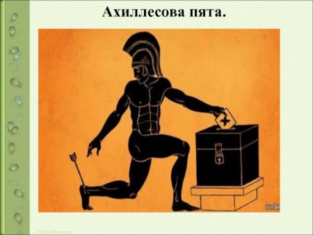 Ахиллесова пята иллюстрация