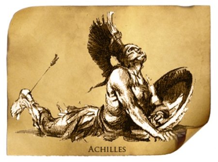 Ахиллес со стрелой в пятке