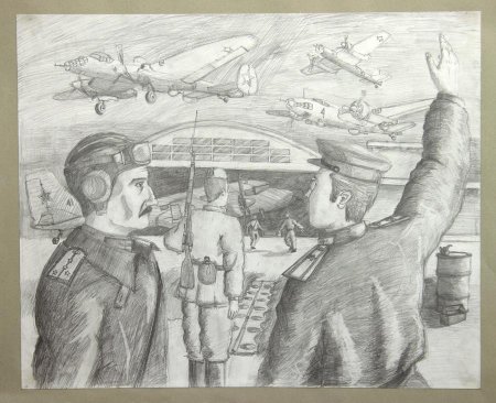 Рисунки на военную тему сложные