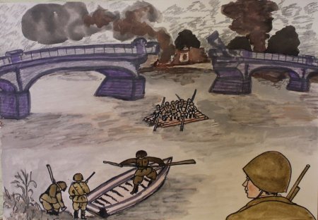 Василий Теркин переправа