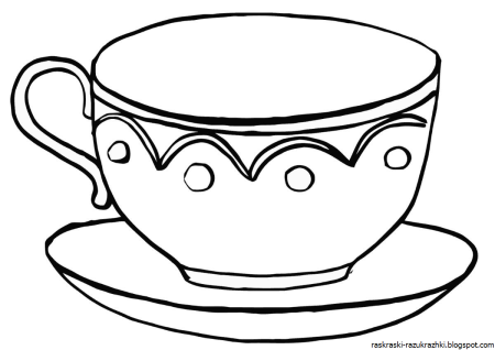 Посуда. Раскраска