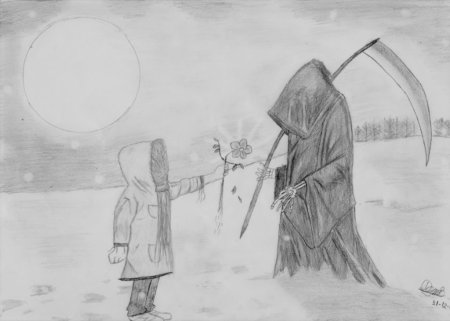 Рисунки простым карандашом смерть