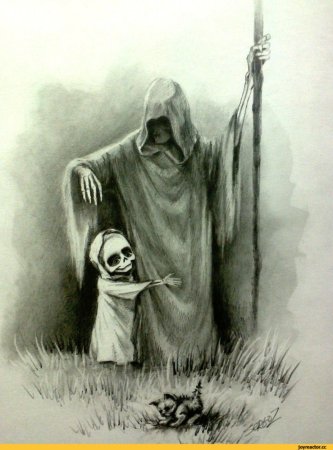 Раскраска смерть с косой