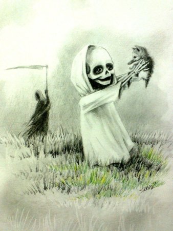 Рисунки карандашом смерть