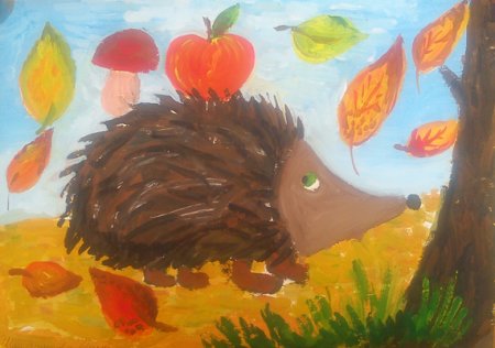 Раскраска Ёжик