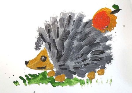 Даурский еж рисунок