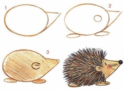 Ёжик раскраска для детей