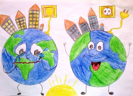 Рисунок на тему экономия электричества