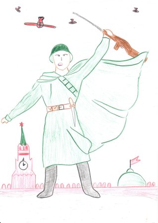 Рисунок на военную тематику