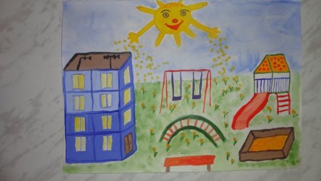 Рисунки мой город детские