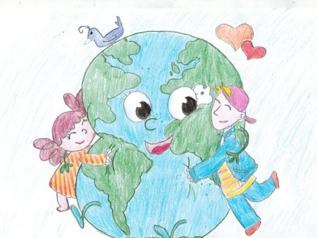 Рисунок на тему день земли