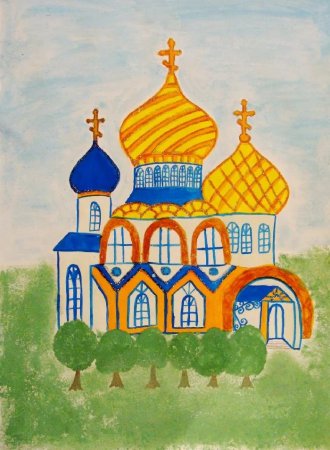 Храм рисунок