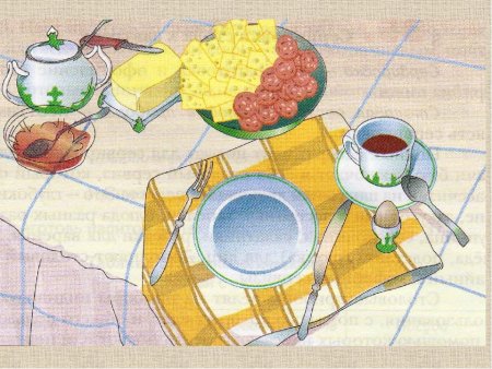 Рисование сервировка стола