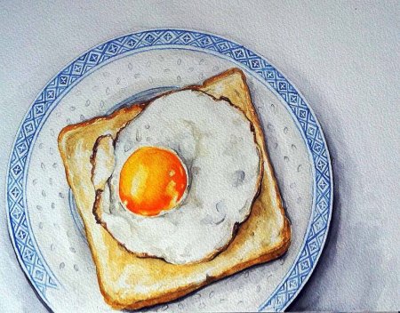 Яичница рисунок