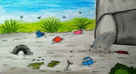 Загрязнение воды для детей