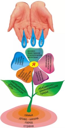 Социальная психология в виде цветка