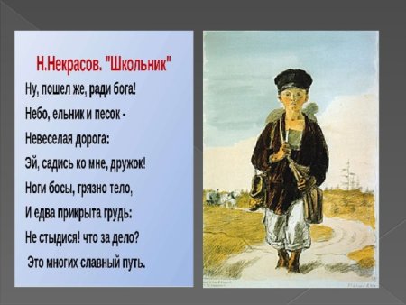 Николай Алексеевич Некрасов школьник